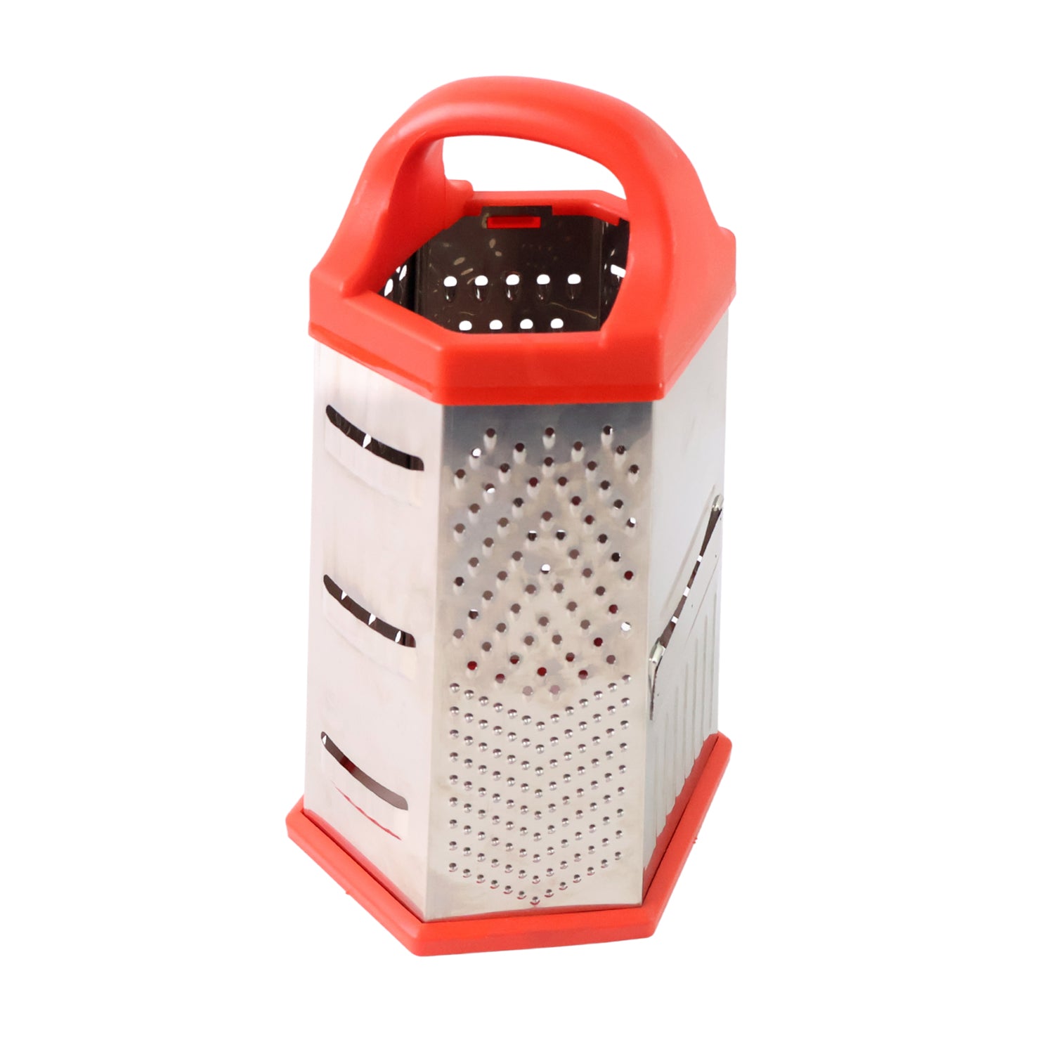 7-in-1 Heavy Duty Stainless Steel Box Grater With Ergonomic Handle (1 Pc) 7-in-1 Heavy Duty Stainless Steel Box Grater With Ergonomic Handle (1 Pc)